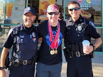 Dunkin Cop On A Rooftop 1