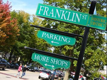 Street Signs In Downtown Geneva Fall 1