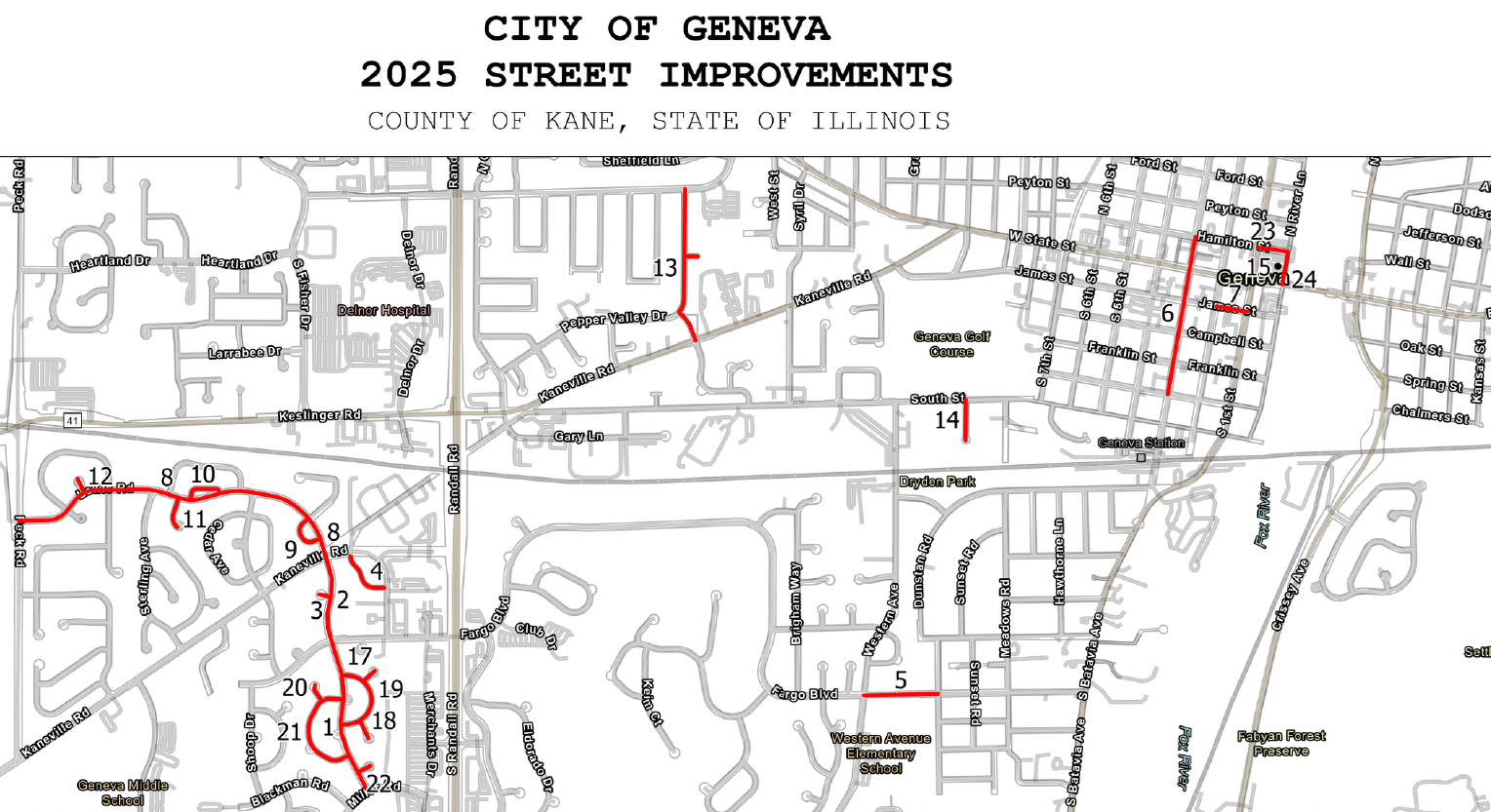 Street Program 2025 Map